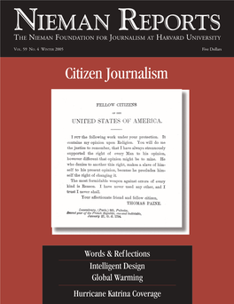 Nieman Reports Winter 2005 Vol. 59 No. 4