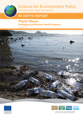 Plastic Waste: Ecological and Human Health Impacts November 2011 Plastic Waste: Ecological and Human Health Impacts