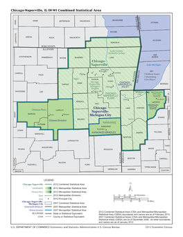 Chicago-Naperville, in Combined Statistical Area