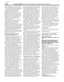 Federal Register/Vol. 77, No. 189/Friday, September 28, 2012/Notices