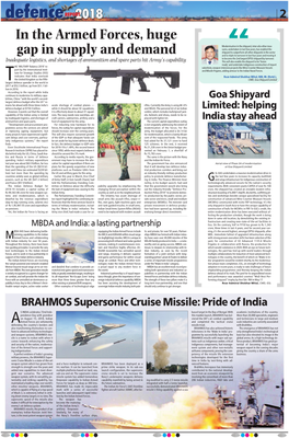 BRAHMOS Supersonic Cruise Missile: Pride of India
