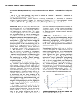 Investigation of the High-Latitude/High-Energy Electron Environment at Jupiter Based on the Juno Background Data I. Jun1, B. X