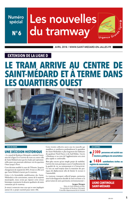 Le Tram Arrive Au Centre De Saint-Médard Et À Terme Dans Les Quartiers Ouest