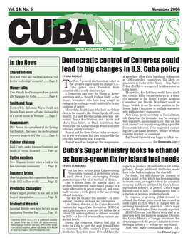 Democratic Control of Congress Could Lead to Big Changes in U.S. Cuba