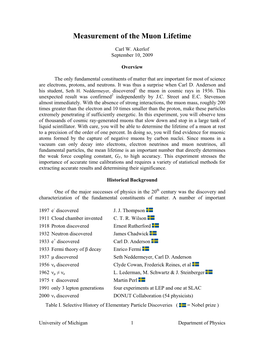 Measurement of the Muon Lifetime