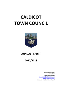 Caldicot Town Council Annual Report 2017/2018