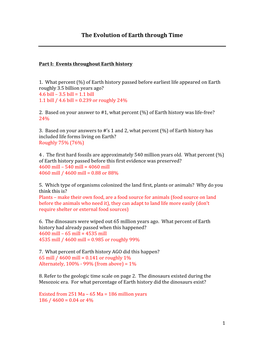 The Evolution of Earth Through Time