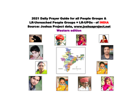 2021 Daily Prayer Guide for All People Groups & LR-Unreached People Groups = LR-Upgs
