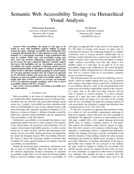 Semantic Web Accessibility Testing Via Hierarchical Visual Analysis