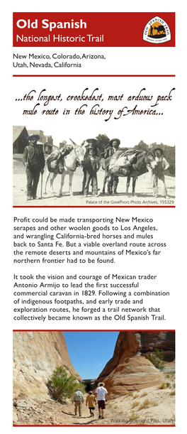 Old Spanish National Historic Trail New Mexico, Colorado,Arizona