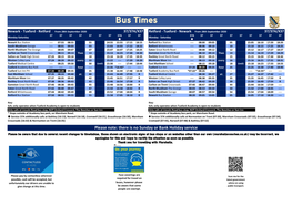 To Download the Timetable