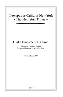 Newspaper Guild of New York • the New York Times •