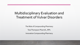Compounding for Vulvar Conditions