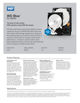 WD Blue™ PC SSHD