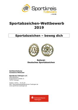 Sportabzeichen-Wettbewerb 2019
