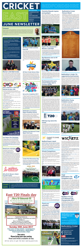 Cricket EAST Beds June.Indd