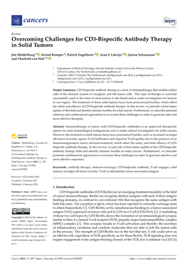 Overcoming Challenges for CD3-Bispecific Antibody Therapy In