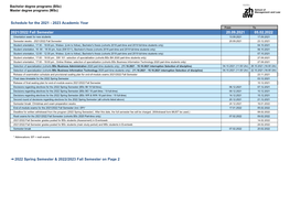 2022 Academic Year 2021 Spring Semester 22.02.2021