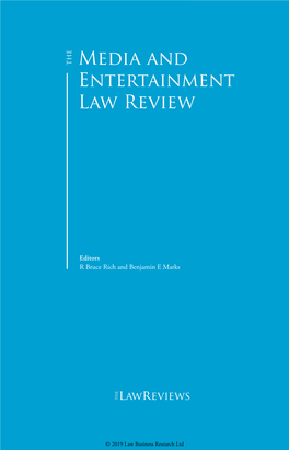 Media and Entertainment Law Review