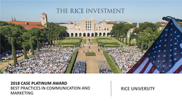 The Rice Investment Talent Deserves Opportunity