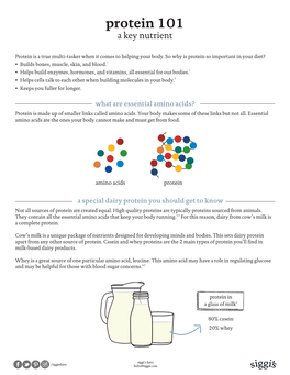 Protein 101 2020