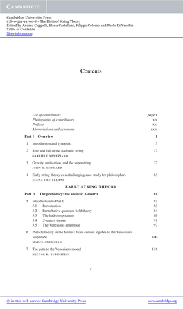 Table of Contents More Information