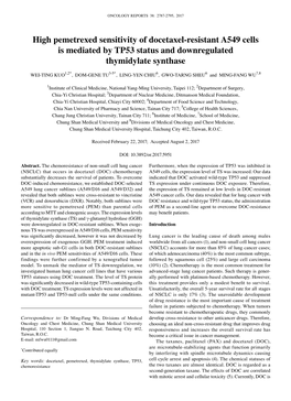 Downloaded from the National Institutes of Health to Were Cross-Resistant to VCR and DXR (15)