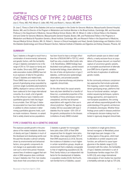 Chapter 14: Genetics of Type 2 Diabetes