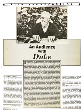 'An Audience with Duke Aryl Duke Is an Internationa:#St Who Draws on Images from Cultures Around the World to Expt'ess His Fervent Canp4ian D