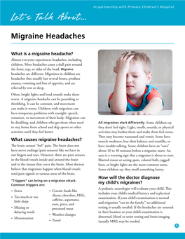 Migraine Headaches