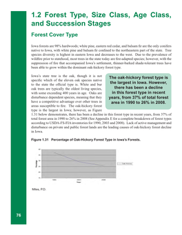 1.2 Forest Type, Size Class, Age Class, and Succession Stages Forest Cover Type