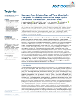 (Iberian Range, Spain): a Combined Structural and Gravimetric Study