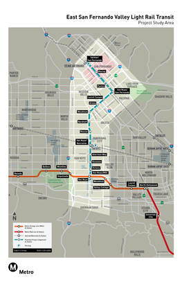 East San Fernando Valley Light Rail Transit Project Study Area