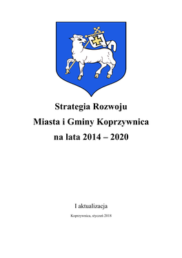 Strategia Rozwoju Miasta I Gminy Koprzywnica Na Lata 2014 – 2020