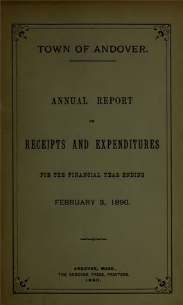 Annual Report of the Town of Andover