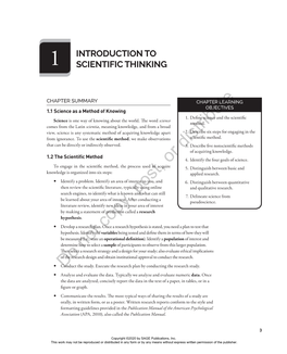 Chapter 1. Introduction to Scientific Thinking