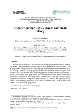 Distance-Regular Cayley Graphs with Small Valency∗