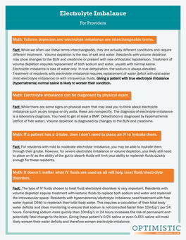 Electrolyte Imbalance