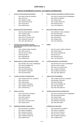 Standing Committee Members