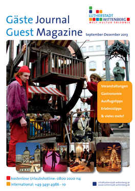 Gäste Journal Guest Magazine