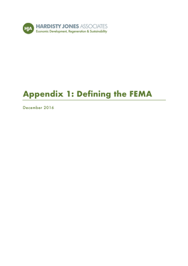 Appendix 1: Defining the FEMA