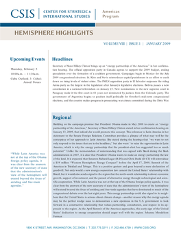 Hemisphere Highlights