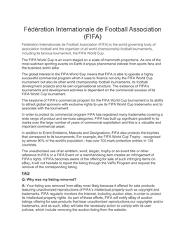 Fédération Internationale De Football Association (FIFA)