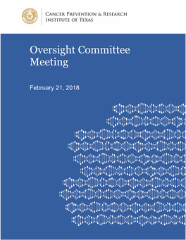 Oversight Committee Board Packet