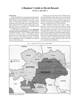 A Beginner's Guide to Slovak Reseach