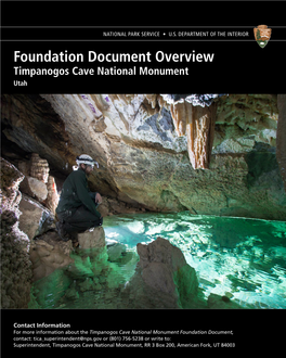 Timpanogos Cave National Monument Foundation Document