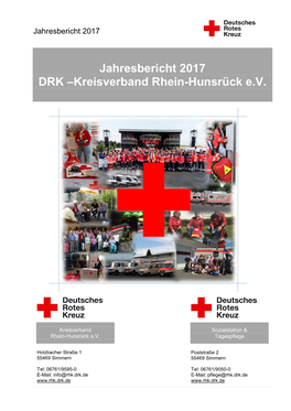 Jahresbericht 2017 DRK –Kreisverband Rhein-Hunsrück E.V