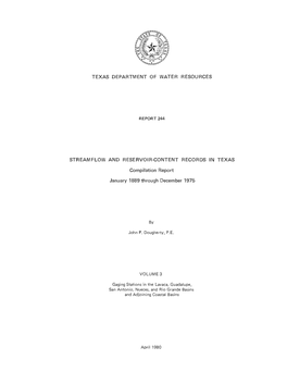 Compilation Report January 1889 Through December 1975