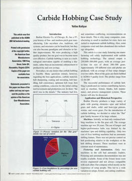 Carbide Hobbing Case Study