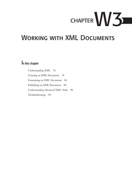 Download Chapter W3: Working with XML Documents